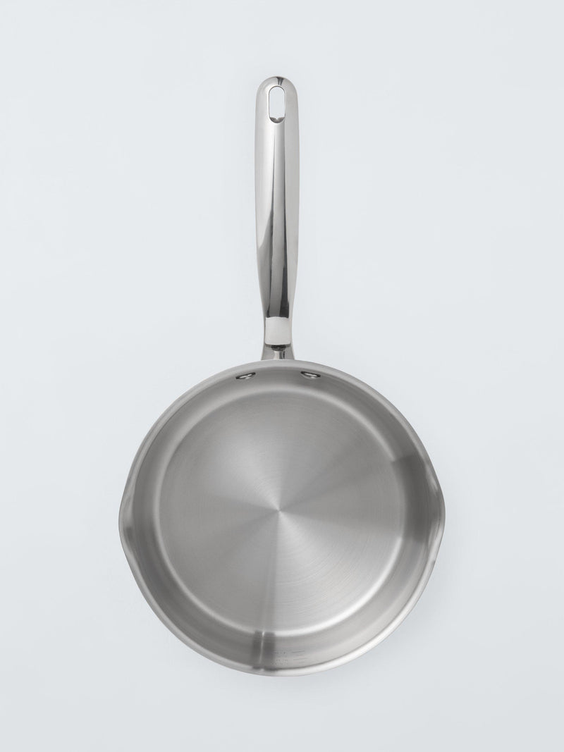John Lewis 3-piece stainless steel saucepan set (British brand)