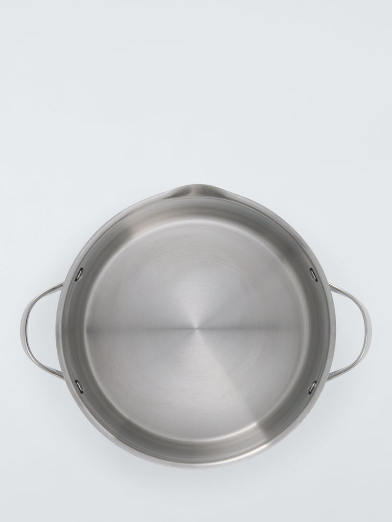 John Lewis stainless steel casserole 24cm with lid (British brand)