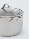 John Lewis stainless steel casserole 24cm with lid (British brand)