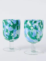 John Lewis John Lewis Confetti Wine Glasses, Set of 2, 350ml, Green- Buy online at McGrocer