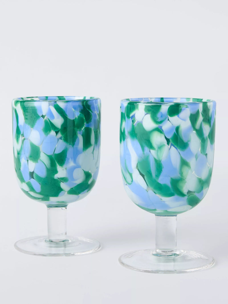 John Lewis confetti wine glass set 350ml, imported from the UK