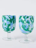 John Lewis confetti wine glass set 350ml, imported from the UK