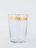 John Lewis Leaf Rim Tumbler Clear Gold 500ml, UK version