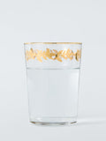 John Lewis Leaf Rim Tumbler Clear Gold 500ml, UK version