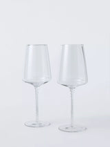 John Lewis John Lewis Twisted Stem Wine Glass Set of 2 280ml Clear Wine Glasses- Buy online at McGrocer