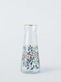 Christmas Foliage Glass Carafe with Gold Rim 1L