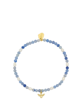 John Lewis Estella Bartlett Bee Charm Bead Bracelet, Blue/Gold- Buy online at McGrocer