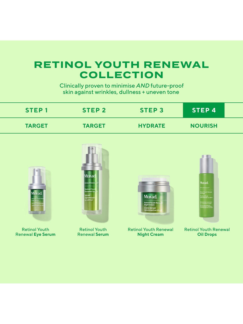 Murad Retinol Youth Renewal Oil Drops 30ml, imported from the UK