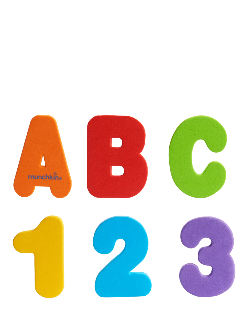 Munchkin bath letters and numbers set - British product