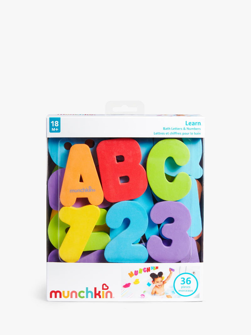 Munchkin bath letters and numbers set - British product