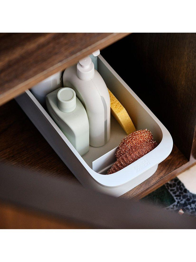 Joseph Joseph CupboardStore Caddy white with wheels, imported from the UK