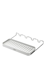 John Lewis Hanging Stemware Rack for Up to 4 Glasses with Rubberised Grip, Stone Finish- Buy online at McGrocer