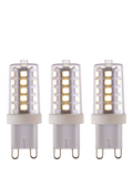 Saxby G9 LED capsule bulbs 3.2W cool white pack of 3 (British brand)