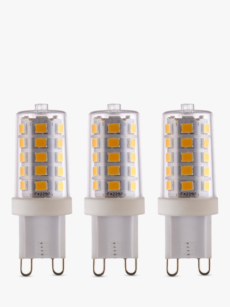Saxby G9 LED capsule bulbs 3.2W cool white pack of 3 (British brand)