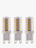 Saxby G9 LED capsule bulbs 3.2W cool white pack of 3 (British brand)