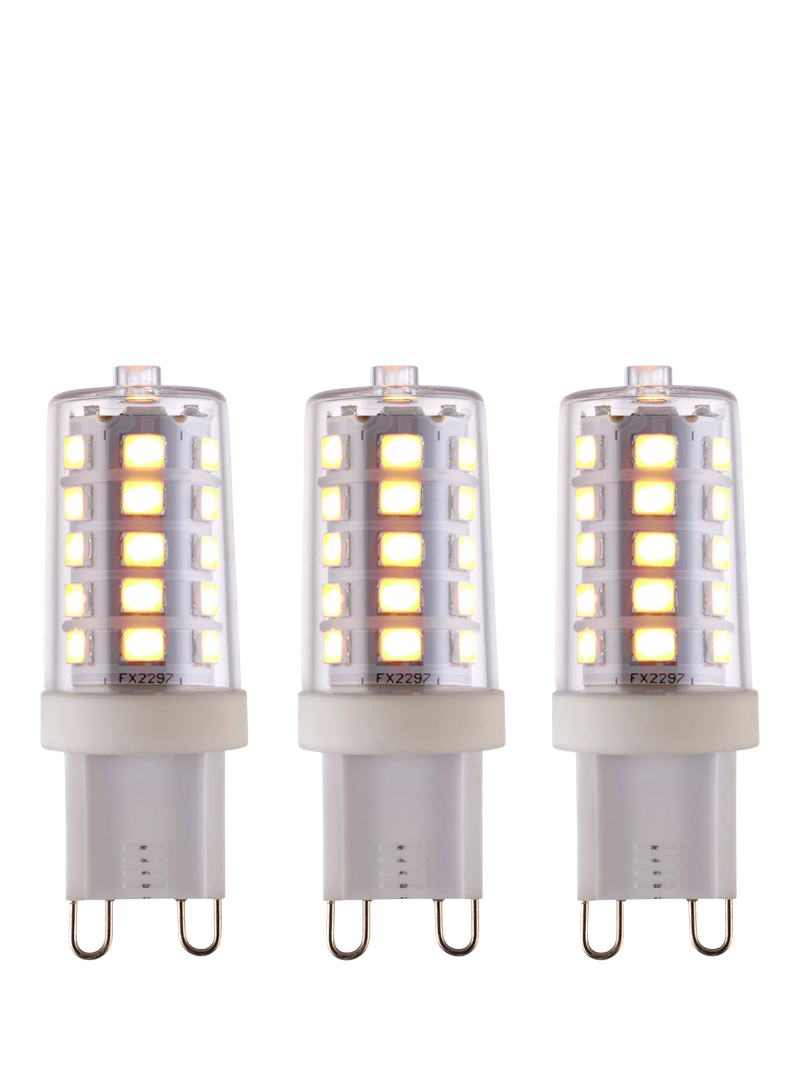 Saxby G9 LED bulbs dimmable warm white 3.2W pack of 3, UK version