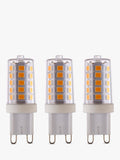 Saxby G9 LED bulbs dimmable warm white 3.2W pack of 3, UK version