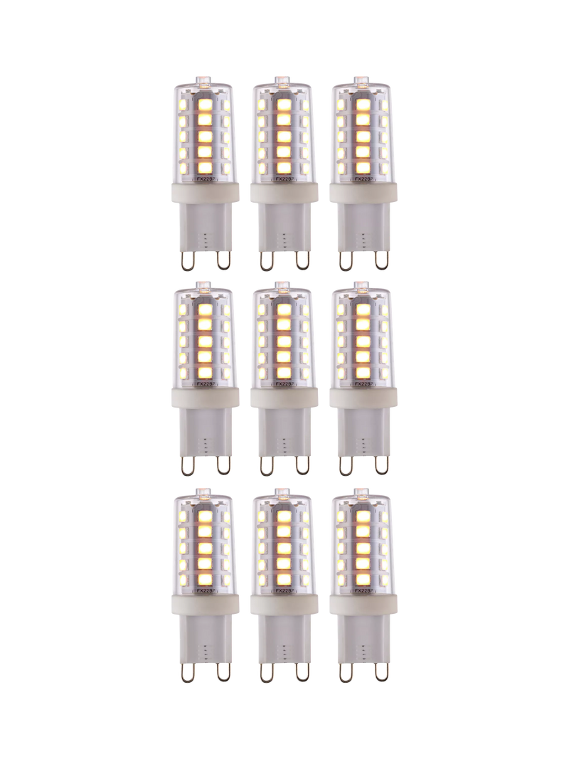Saxby G9 LED warm white capsule bulbs pack of 9 3.2W, imported from the UK