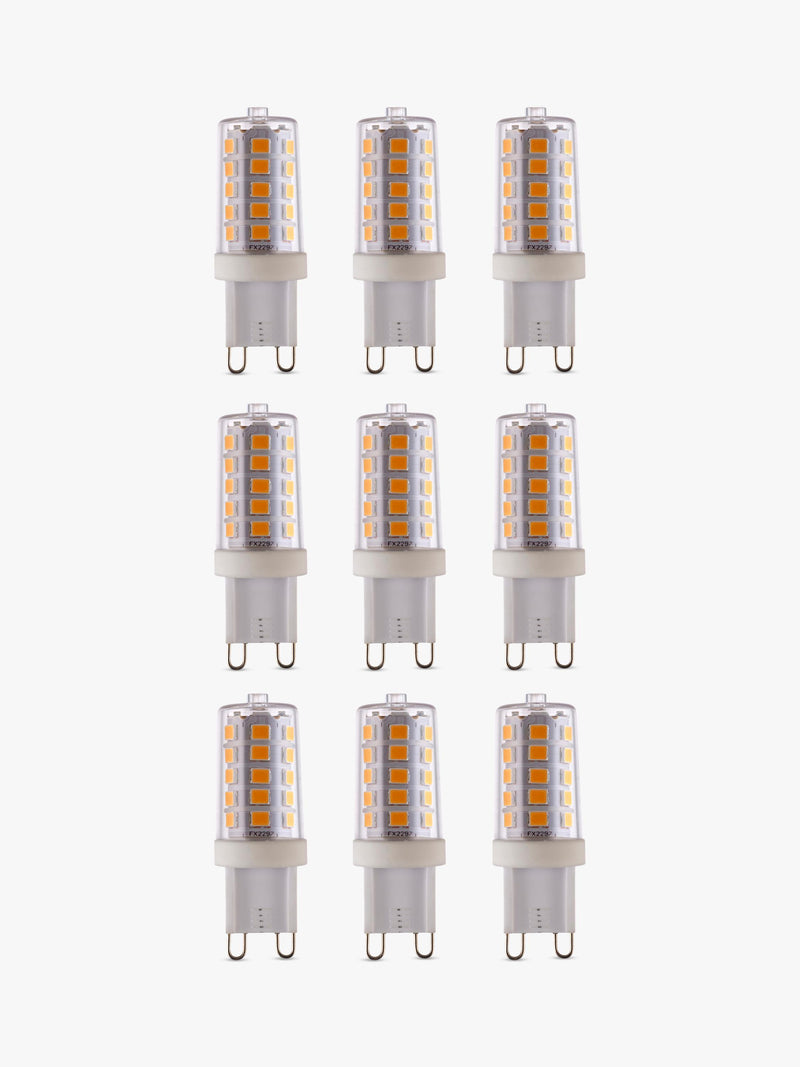 Saxby G9 LED warm white capsule bulbs pack of 9 3.2W, imported from the UK