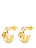 DPT Antwerp rose diamond hoop earrings, imported from the UK