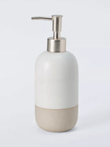 John Lewis John Lewis Matte Ceramic Soap Dispenser Natural 425 ml- Buy online at McGrocer
