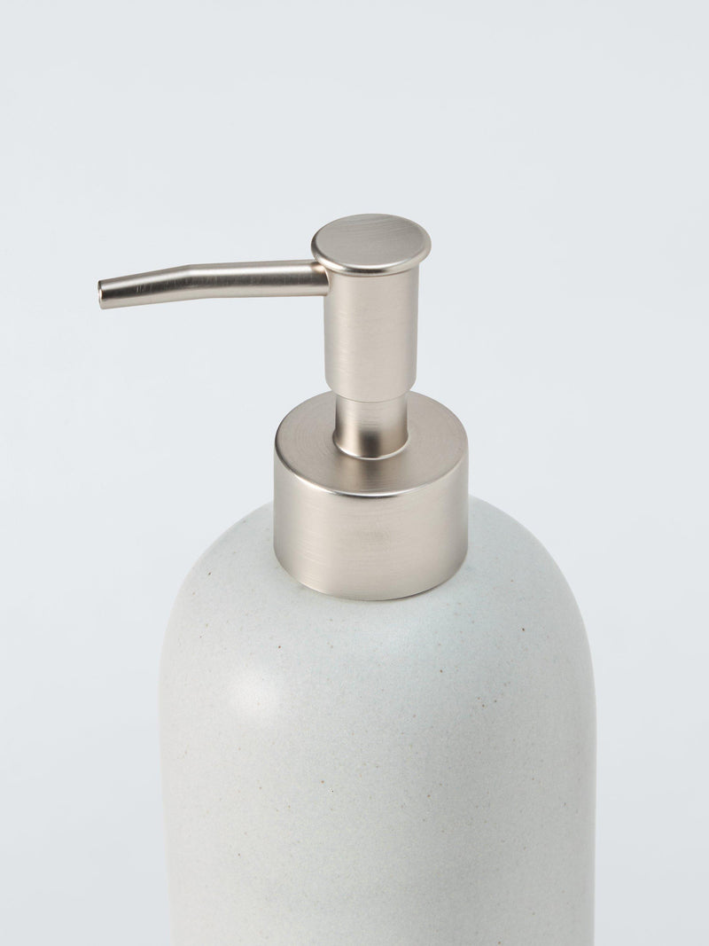 John Lewis matte ceramic soap dispenser natural 425ml (British brand)
