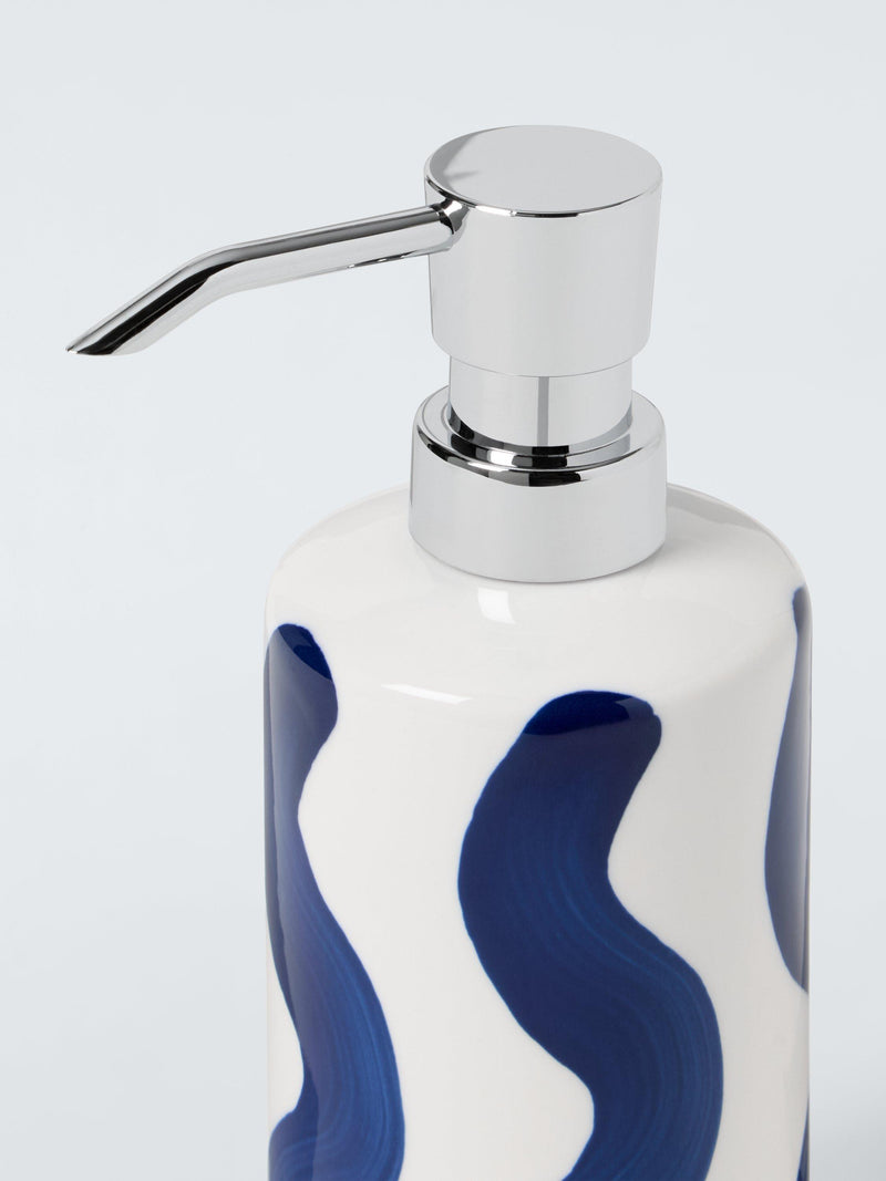 John Lewis Wavy Stripe soap dispenser 320ml - British product