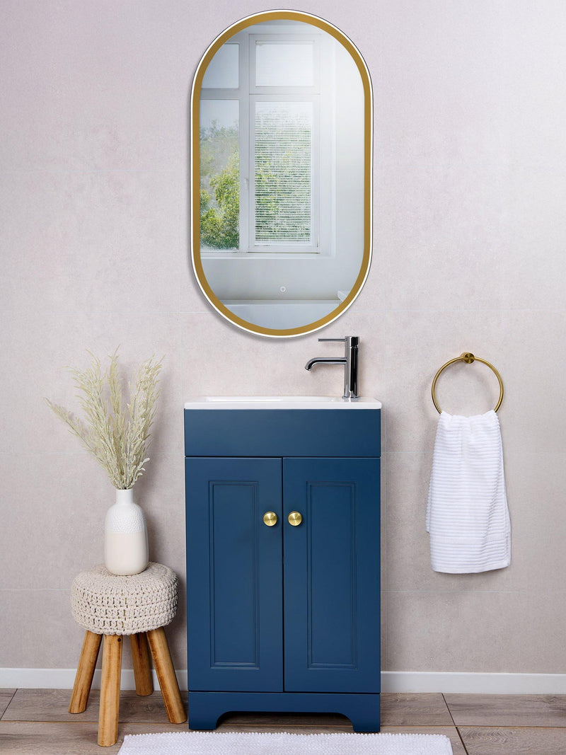 John Lewis Vela illuminated mirror 90x50cm, imported from the UK
