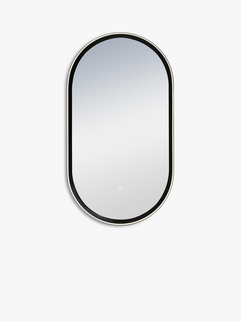 John Lewis Vela Pill illuminated mirror 90x50cm, imported from the UK