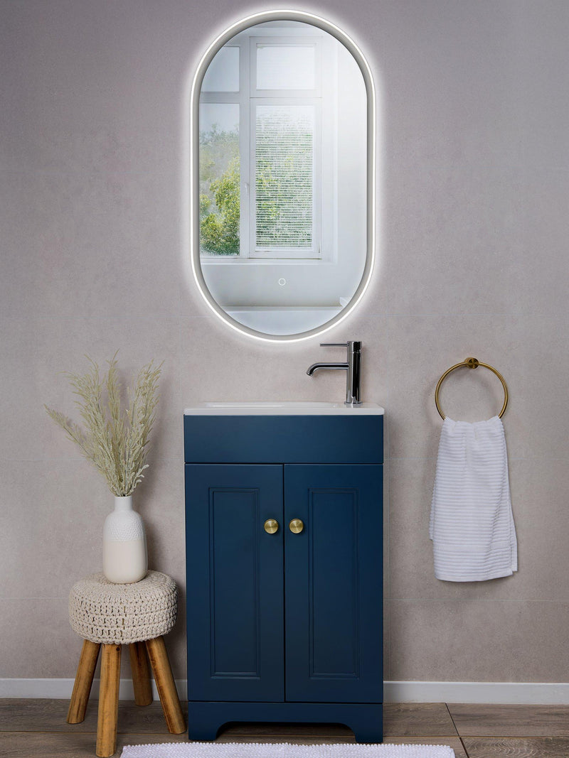 John Lewis Vela Pill illuminated mirror 90x50cm, imported from the UK