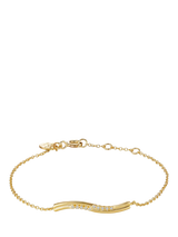 John Lewis DPT Antwerp 10 Diamond Wave Bracelet, Gold- Buy online at McGrocer
