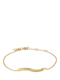 DPT Antwerp diamond wave bracelet gold 0.03ct, imported from the UK