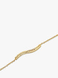 DPT Antwerp diamond wave bracelet gold 0.03ct, imported from the UK