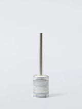 John Lewis John Lewis Fine Stripe Toilet Brush and Holder Navy- Buy online at McGrocer