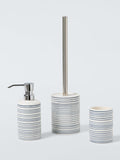John Lewis navy toilet brush and holder - British product