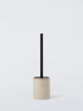 John Lewis glazed ceramic toilet brush and holder grey (British brand)