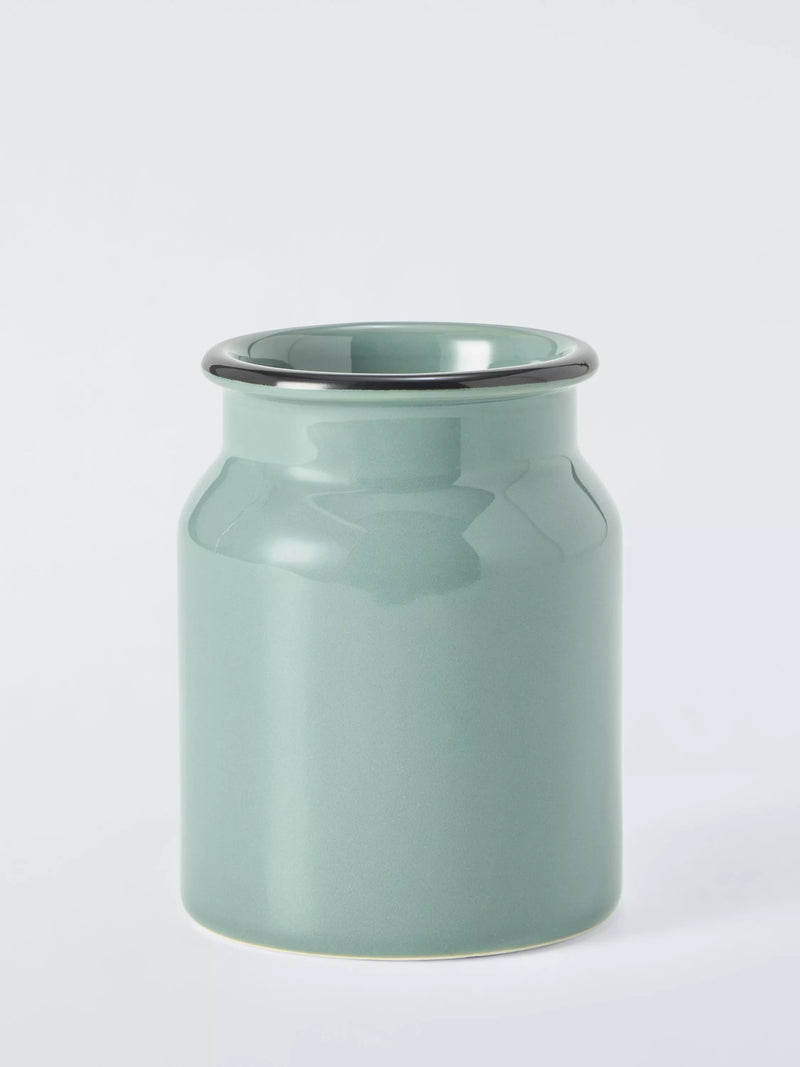 John Lewis Enamel Effect Bathroom Tumbler, Sage