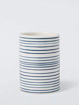 John Lewis John Lewis Fine Stripe Bathroom Tumbler, Navy- Buy online at McGrocer
