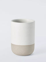 John Lewis John Lewis Matte Ceramic Bathroom Tumbler, Natural, 325 ml- Buy online at McGrocer