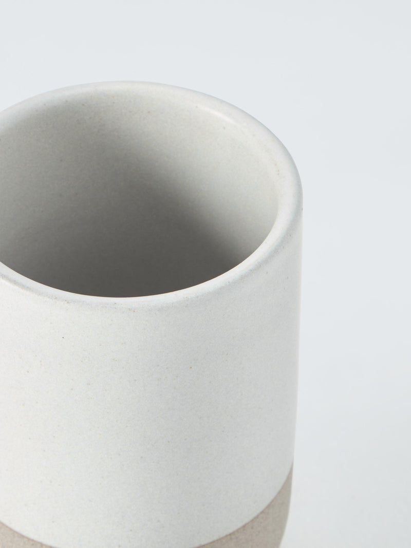 John Lewis ceramic bathroom tumbler natural 325ml (British brand)