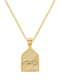 DPT Antwerp diamond pentagon pendant necklace 0.018ct, imported from the UK