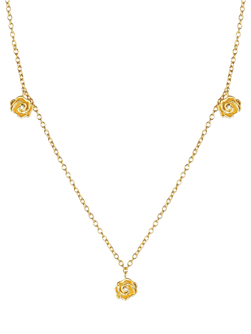 DPT Antwerp necklace rose and diamond pendant gold - British product