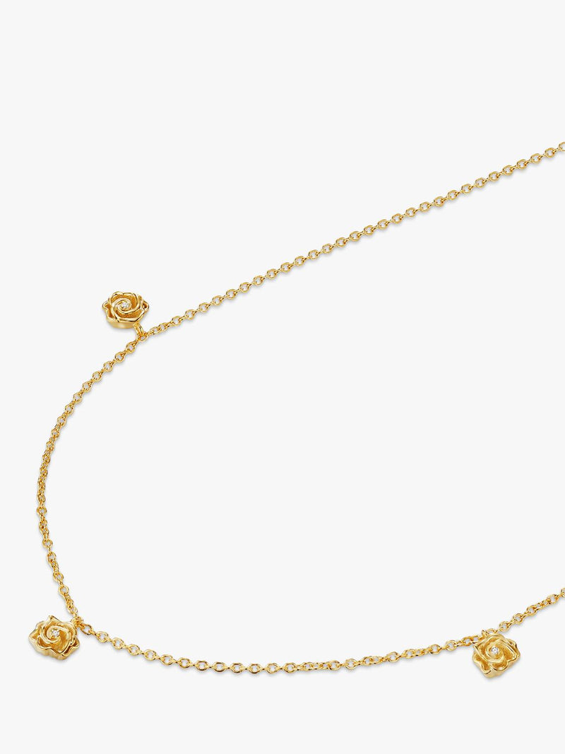 DPT Antwerp necklace rose and diamond pendant gold - British product