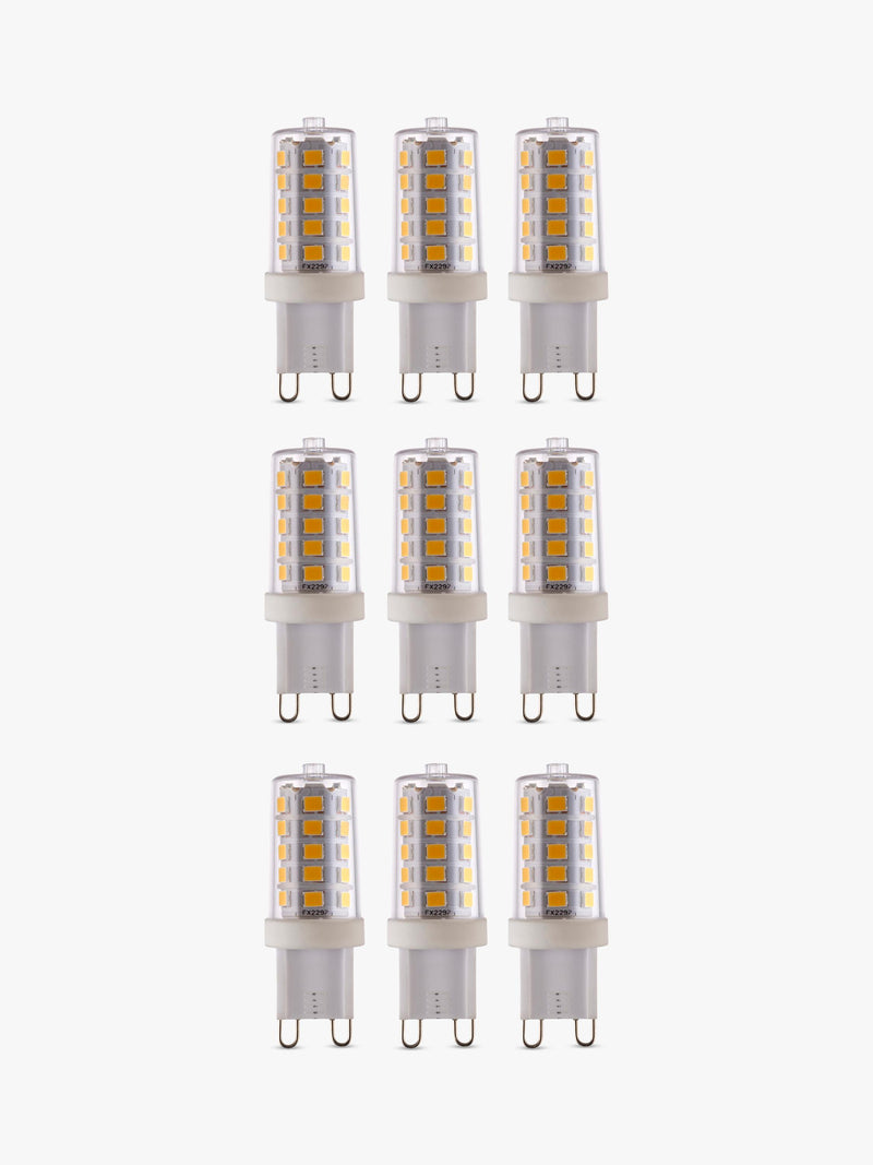 Saxby G9 LED bulbs 3.2W cool white 9-pack - British product