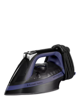 John Lewis Russell Hobbs Easy Store Pro Plug & Wind Steam Iron, Purple/Black- Buy online at McGrocer