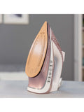 Russell Hobbs Pearl Glide steam iron in pink and white - British product