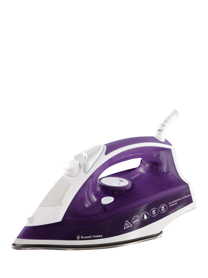 Russell Hobbs Supreme Steam Iron purple/white, imported from the UK