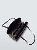 John Lewis triple compartment leather shoulder bag - British product