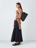 John Lewis triple compartment leather shoulder bag - British product
