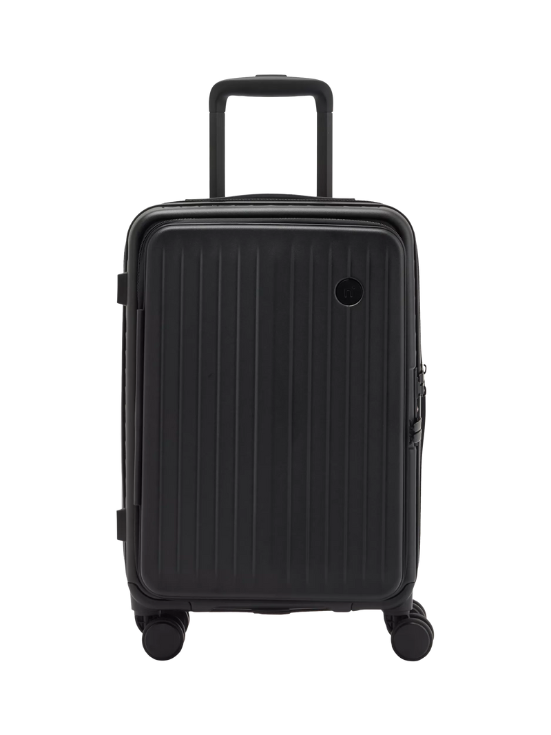Nere Venture Dual Open 4-Wheel Spinner 56cm Cabin Case, 36L, Black